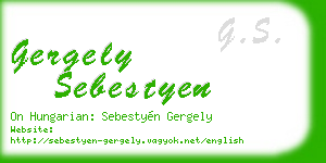gergely sebestyen business card